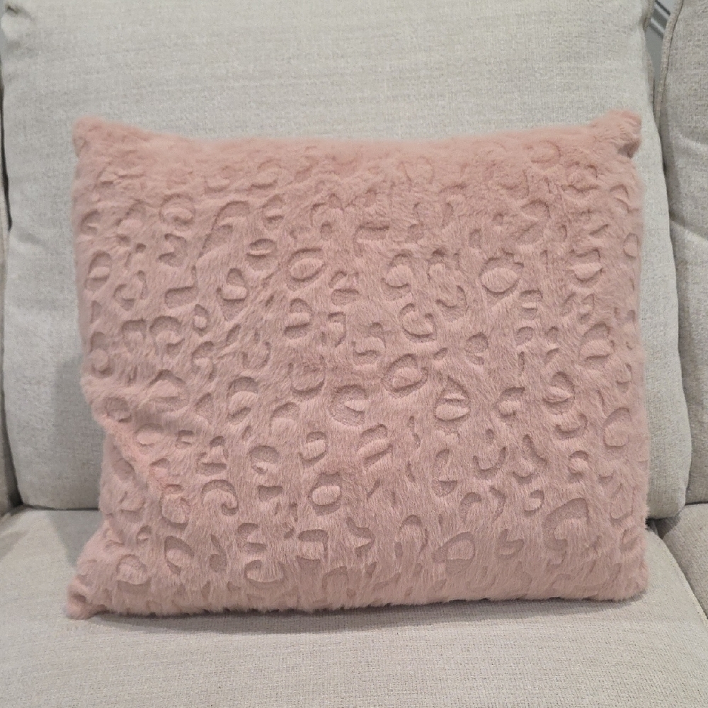 Leopard Print Light Pink Throw/Accent Pillow